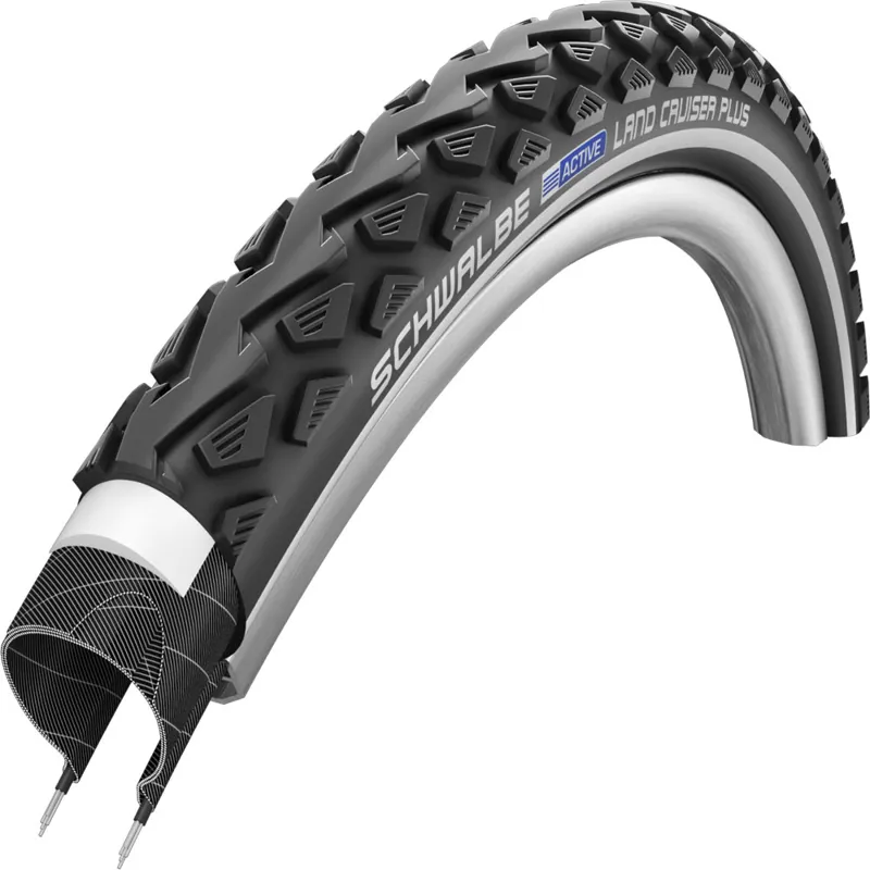 Schwalbe Land Cruiser PLUS Active Line PunctureGuard Tyre (wired) BLACK