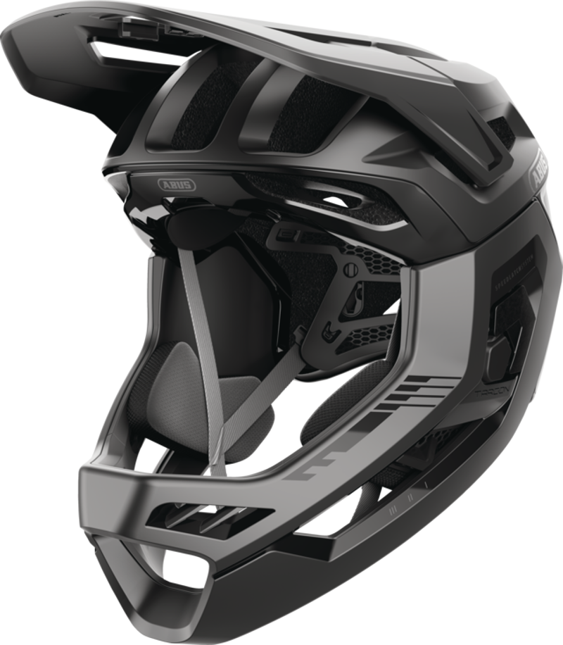 ABUS Targon Full-Face MTB Helmet in Velvet Black-1
