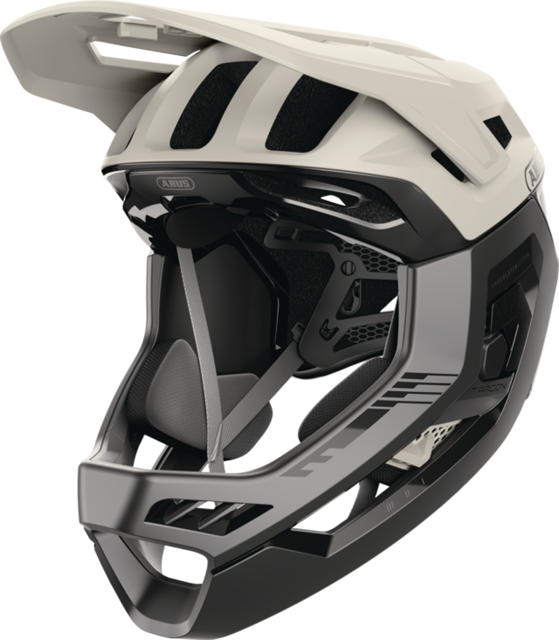 ABUS Targon MIPS Full-Face MTB Helmet in Sand Beige-1