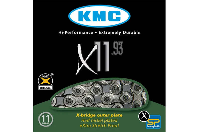 KMC X11 114 Link 11-Speed Chain in Silver