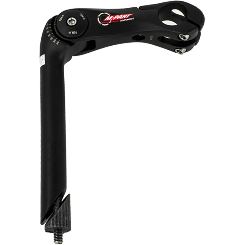 M Part Adjustable 1in Front Load Quill Stem in Black