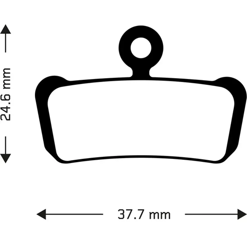 Aztec Avid XO Trail/SRAM Guide Organic Disc Brake Pads In Black