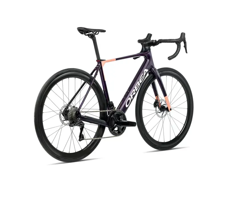 Orbea GAIN M10i E-Road Bike in Fantasy Purple Carbon View Gloss/Orange Cloud Matt-2