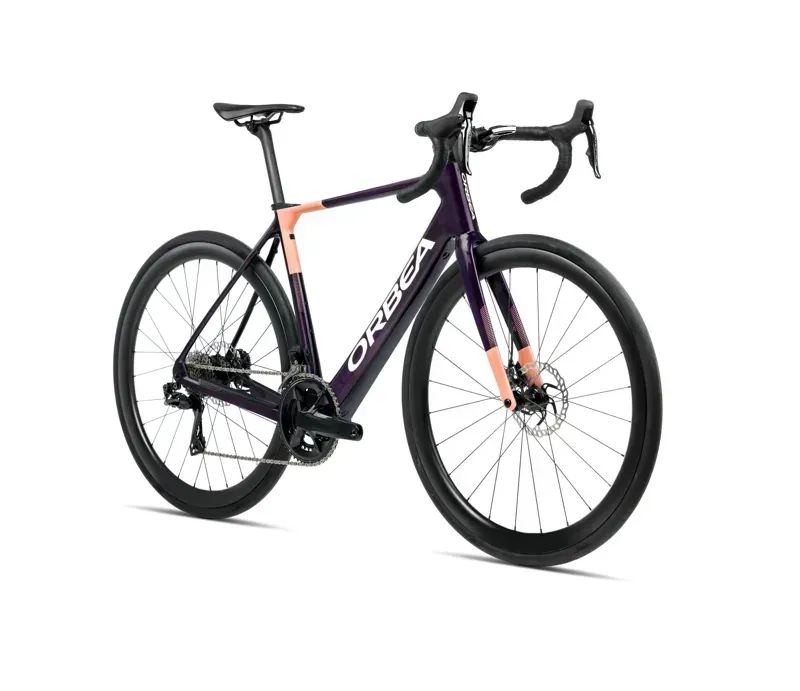 Orbea GAIN M10i E-Road Bike in Fantasy Purple Carbon View Gloss/Orange Cloud Matt-1